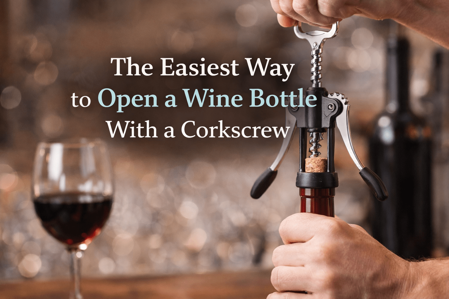 The Easiest Way to Open a Wine Bottle With a Corkscrew — Yes, You've Been Overthinking It