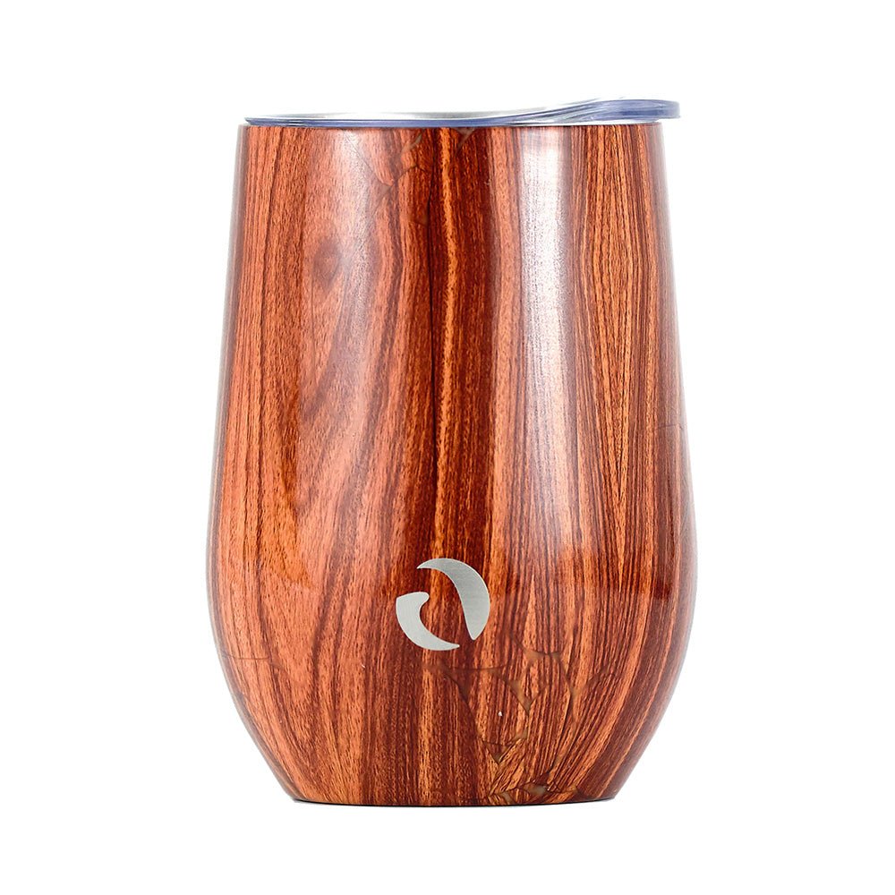 12oz Triple - Insulated Wine Tumbler – Woodland Edition Stainless Steel Glass - True Wine Lover