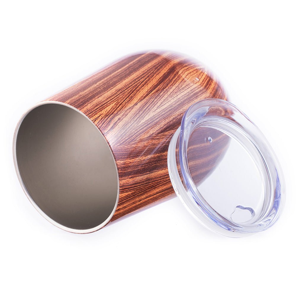 12oz Triple - Insulated Wine Tumbler – Woodland Edition Stainless Steel Glass - True Wine Lover