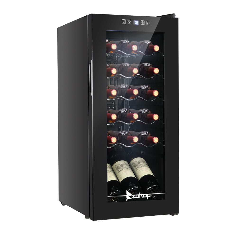 18 - Bottle Compressor Wine Cooler | Freestanding 52L Wine Cellar - True Wine Lover