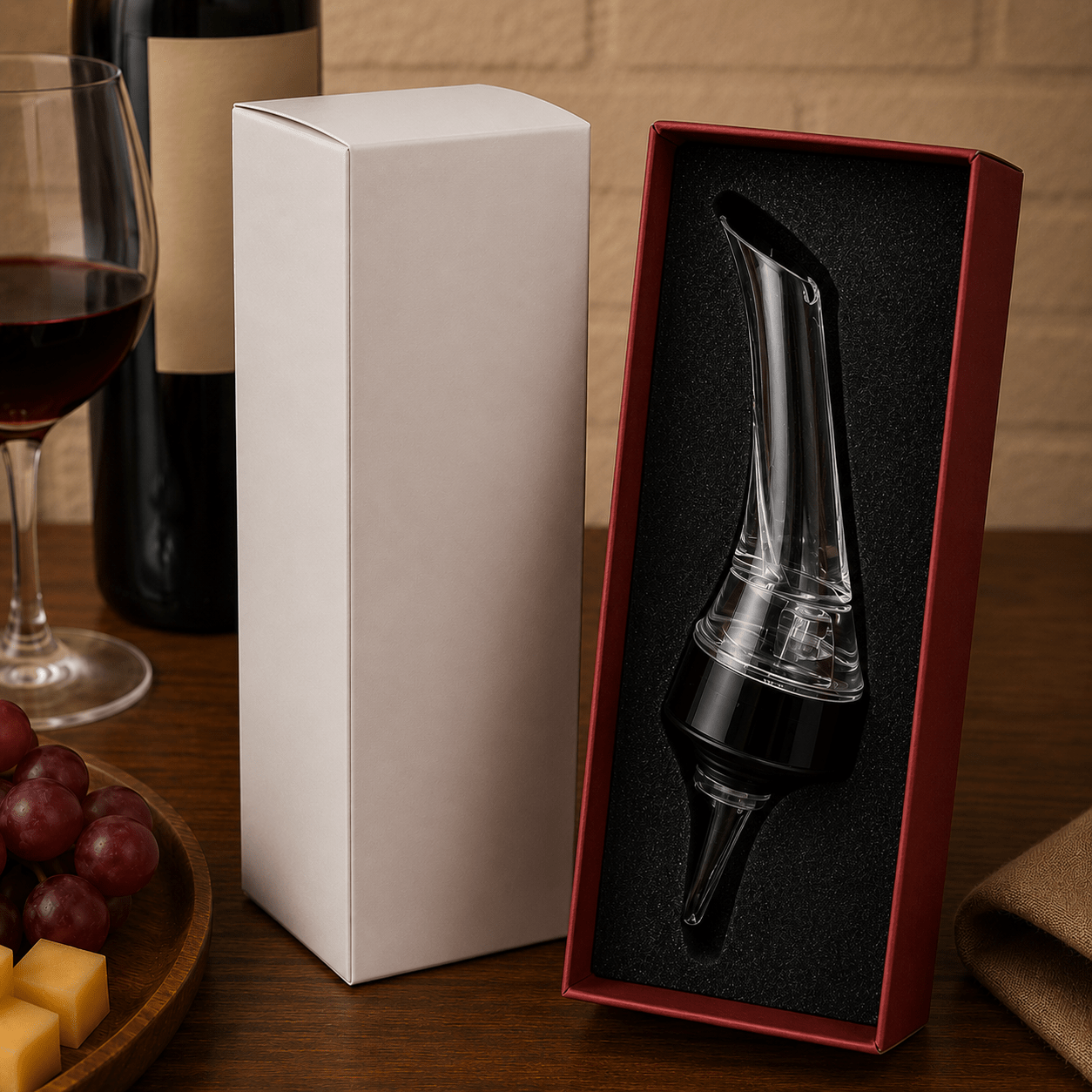 2 - in - 1 Wine Aerator & No - Drip Pourer Spout - True Wine Lover