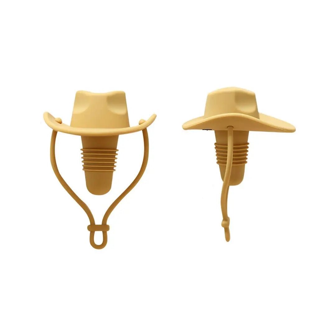 2-pack cowboy hat wine stoppers fun silicone bottle stoppers