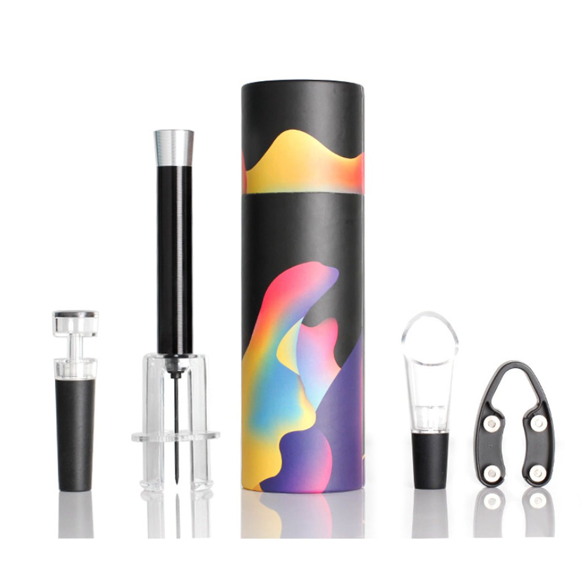 4 - Piece Air Pressure Wine Opener Set – Professional Pump & Preserver Gift Kit - True Wine Lover