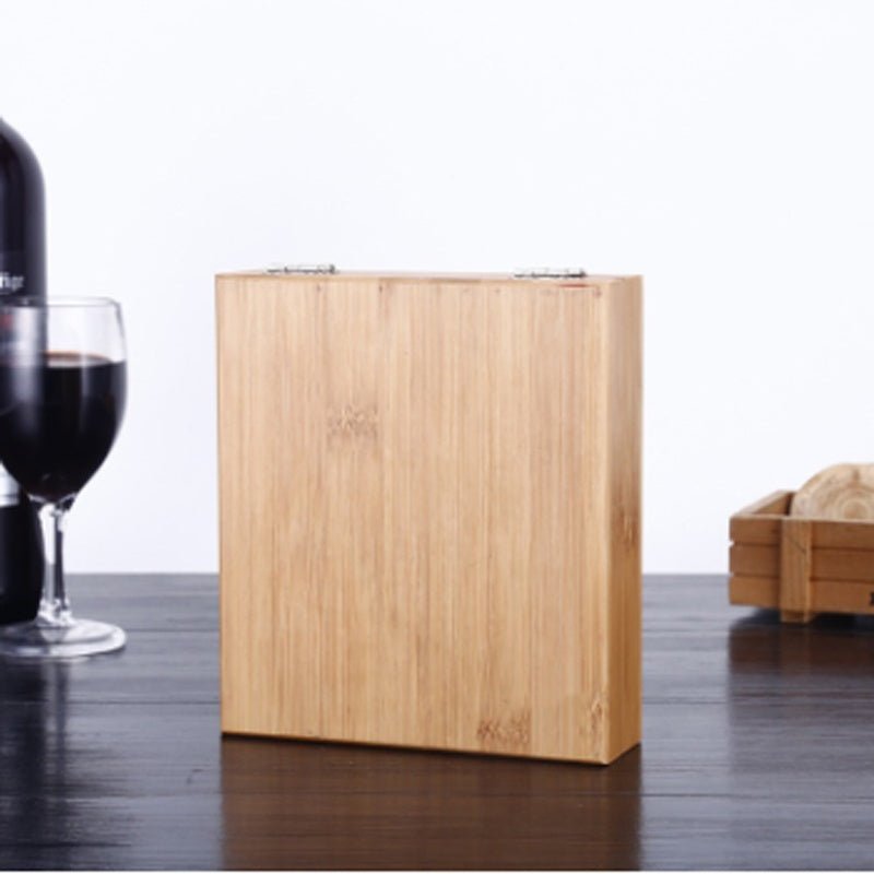 4 Piece Bamboo Wine Opener and Stopper Set - True Wine Lover
