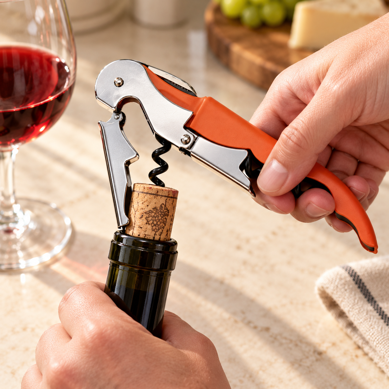 Professional Waiters Corkscrew Red
