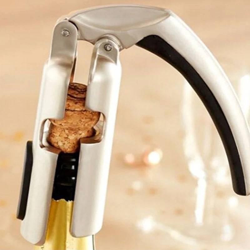 Champagne Wine Cork Puller Silver