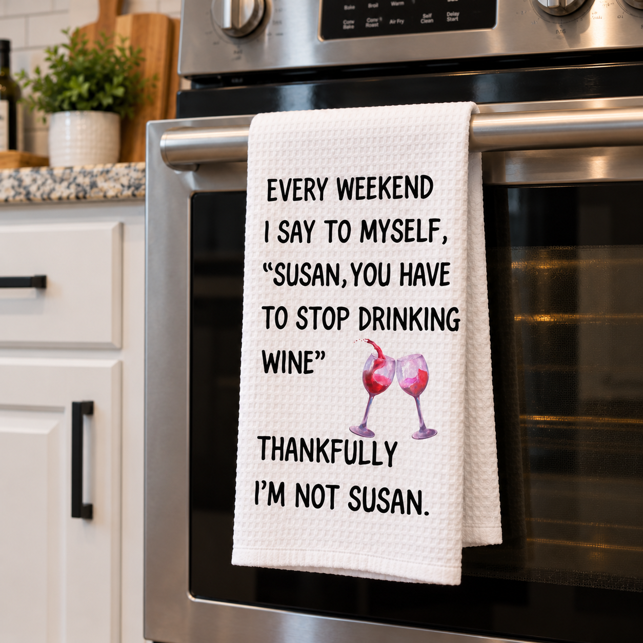 Every Weekend Wine Printed Kitchen Towel