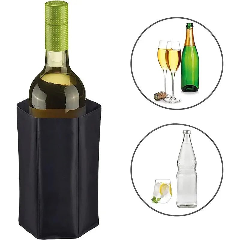 Active Wine Bottle Chiller – Reusable Insulated Ice Sleeve for Outdoor Events - True Wine Lover