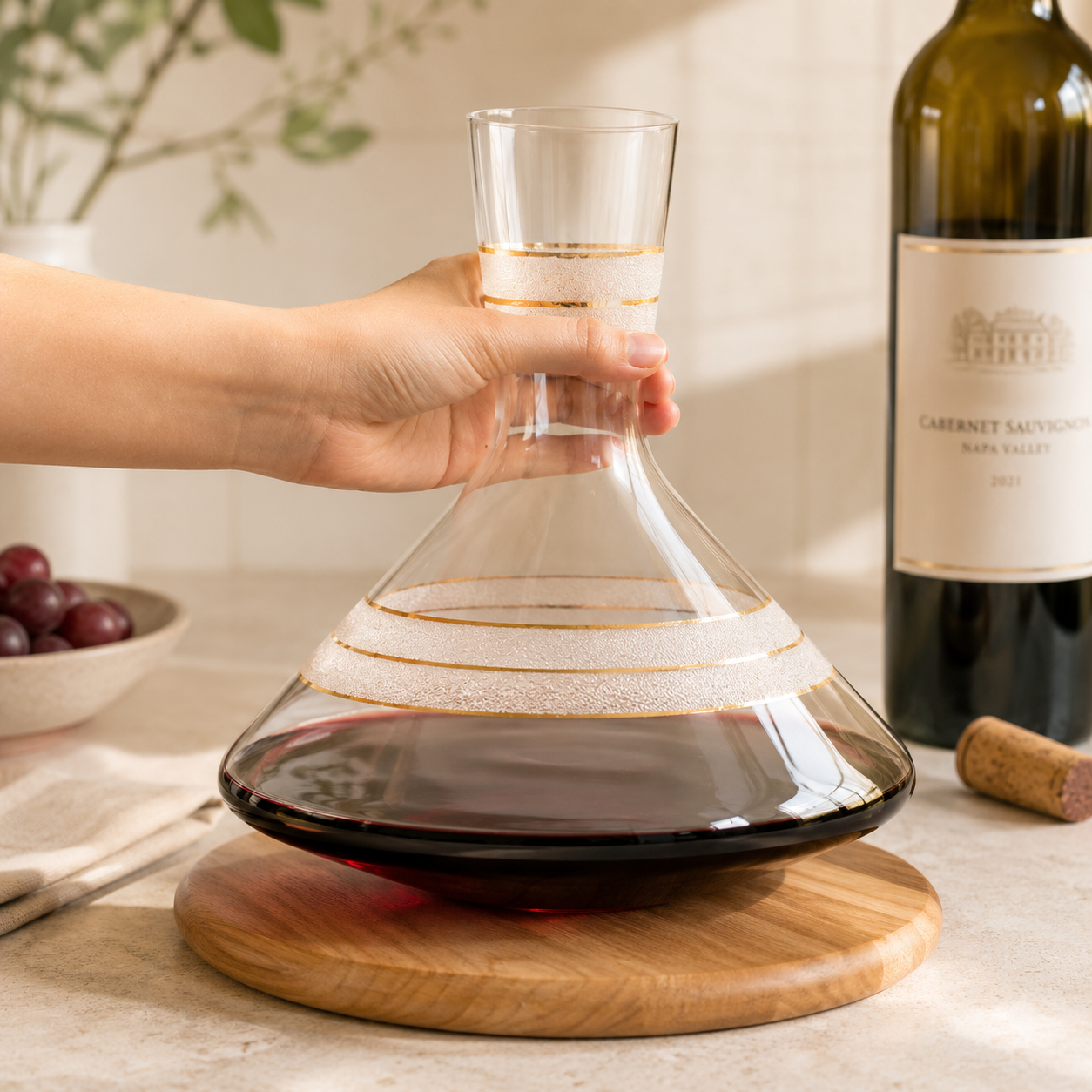 aerating wine decanter

