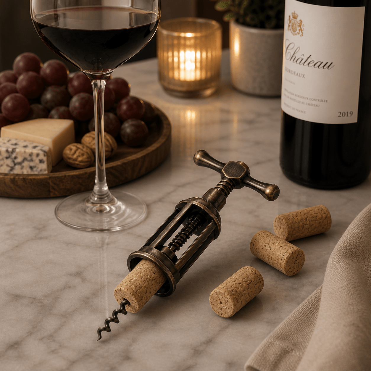 Antique Wine Opener Corkscrew Cork Puller - True Wine Lover