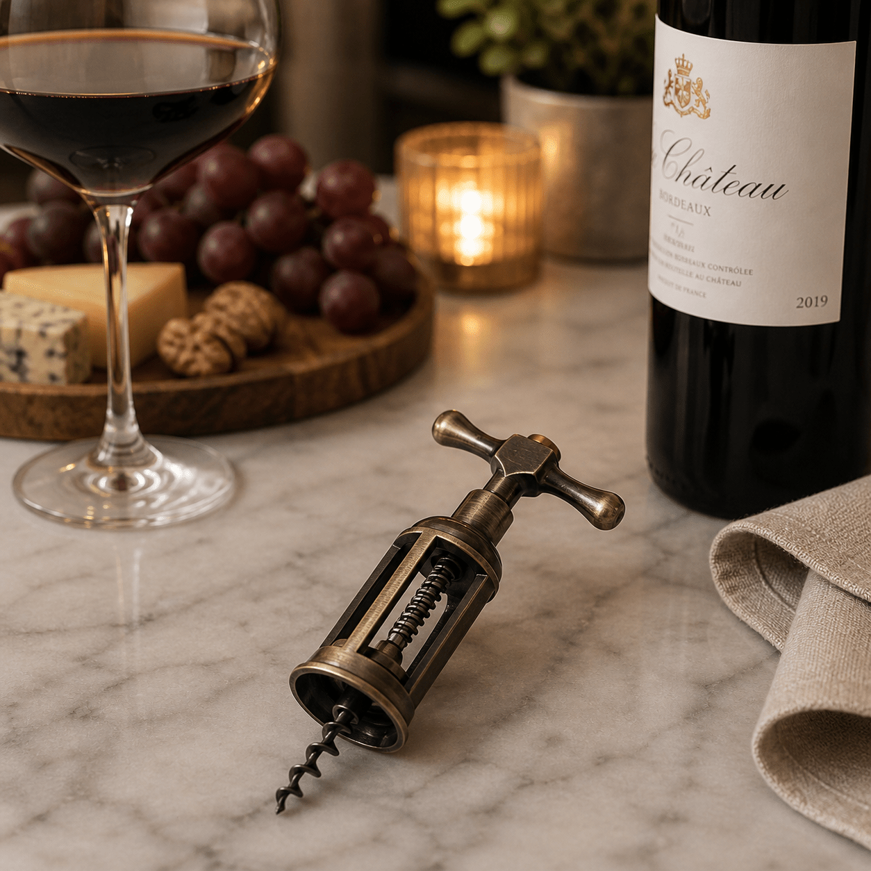 Antique Wine Opener Corkscrew Cork Puller - True Wine Lover