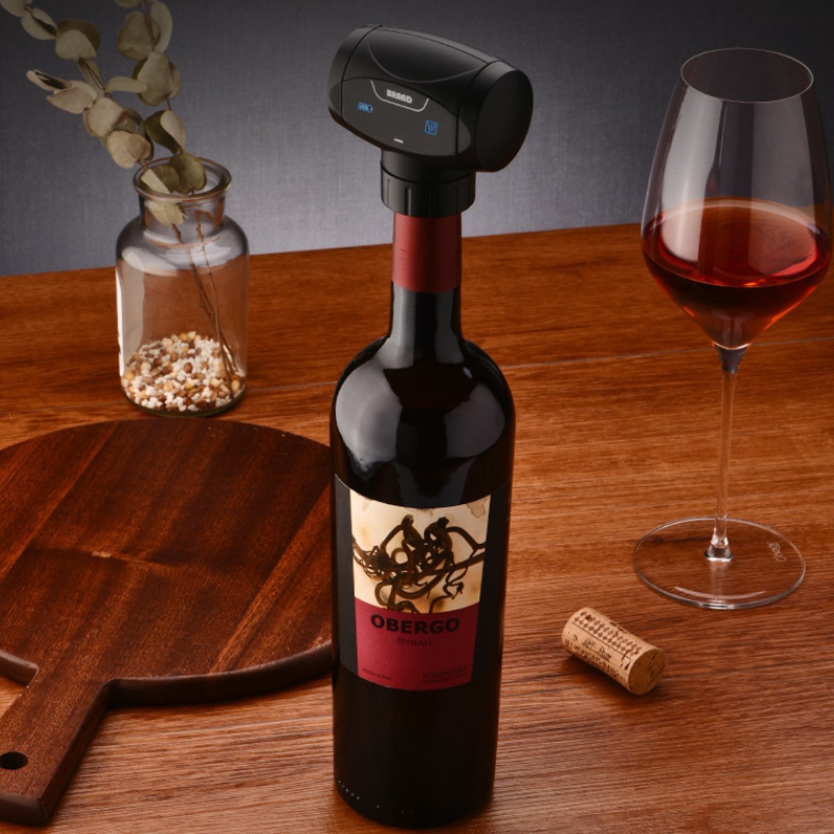 Battery - Operated Automatic Wine Saver – Reusable Vacuum Bottle Stopper & Saver - True Wine Lover