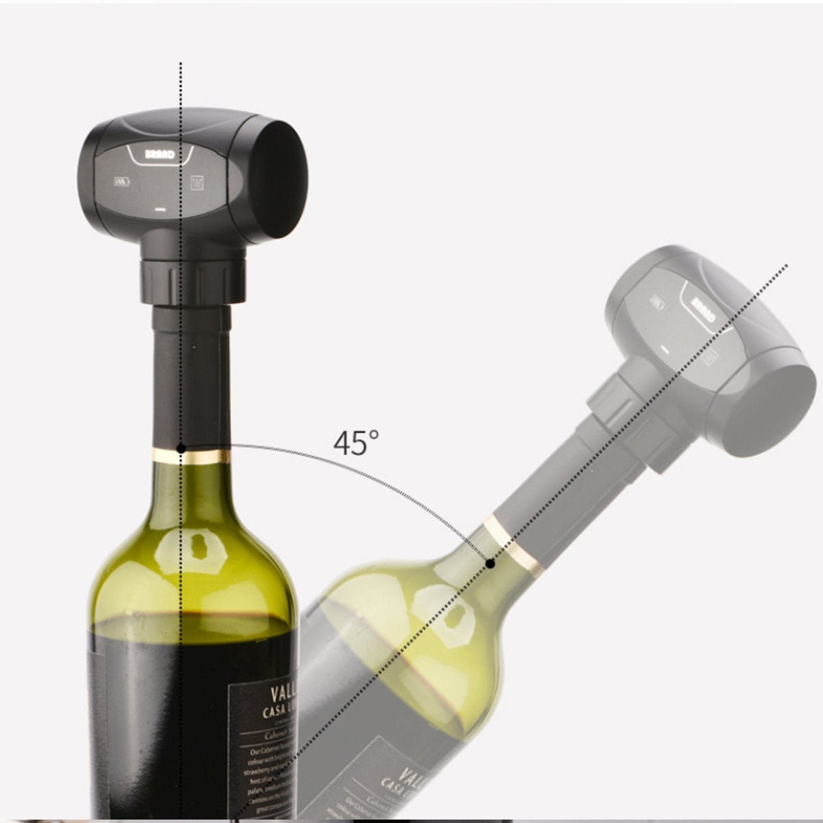 Battery - Operated Automatic Wine Saver – Reusable Vacuum Bottle Stopper & Saver - True Wine Lover