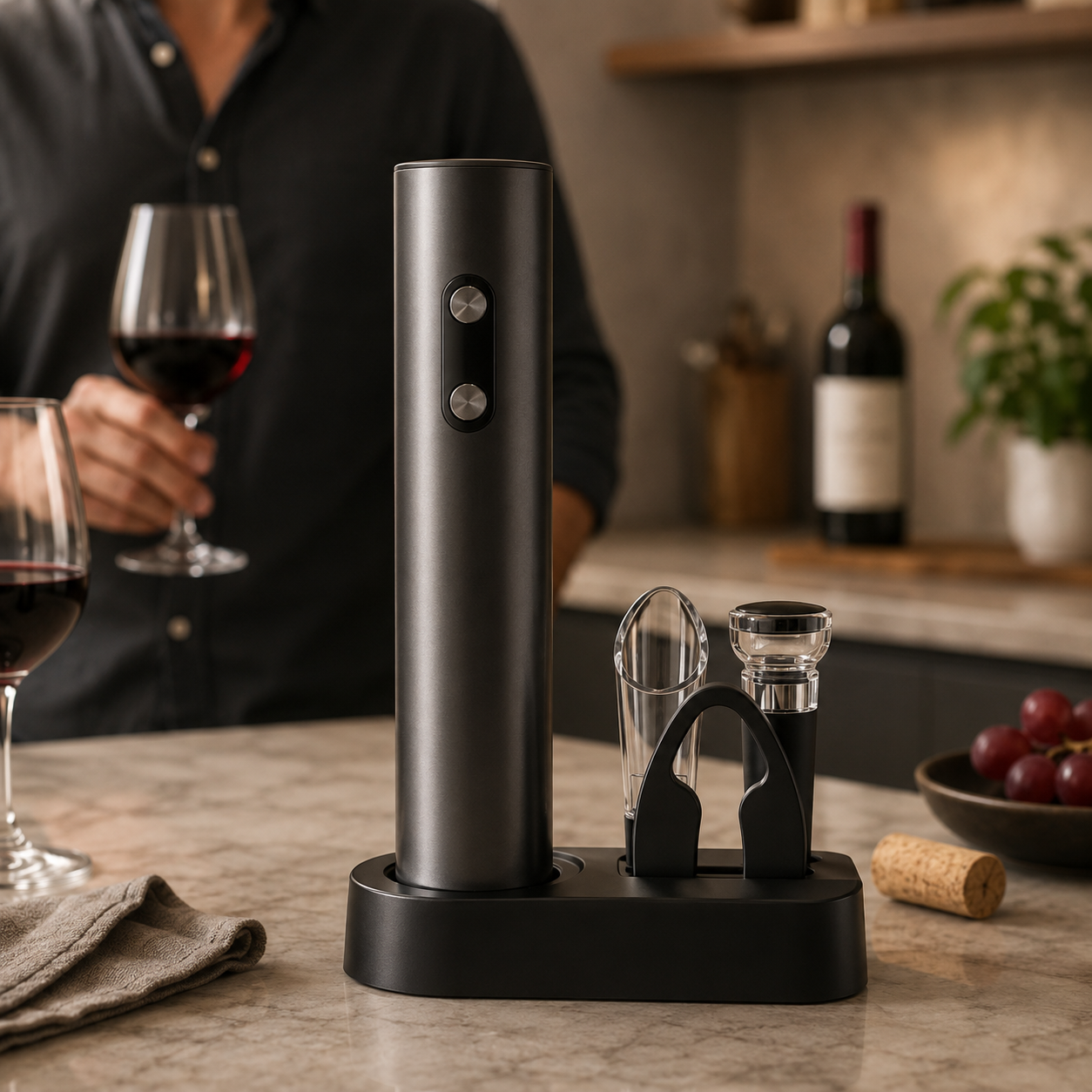 battery wine opener
