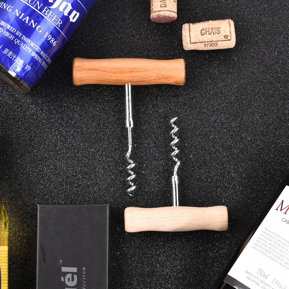 Corkscrew with Wooden Handle - True Wine Lover