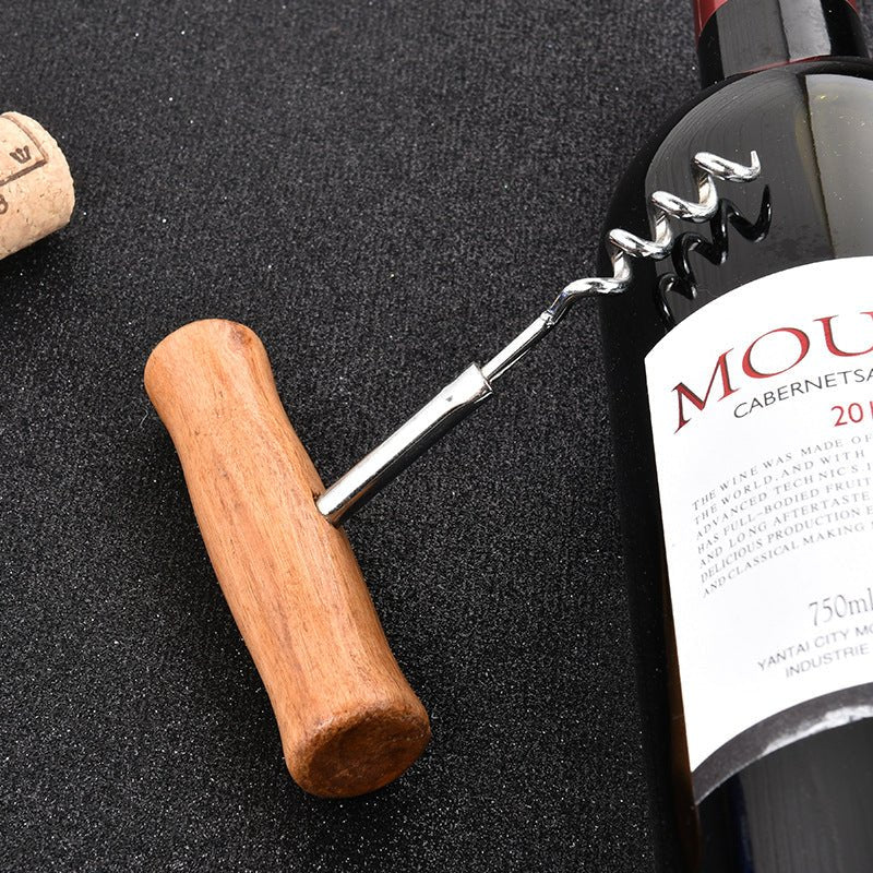 Corkscrew with Wooden Handle - True Wine Lover