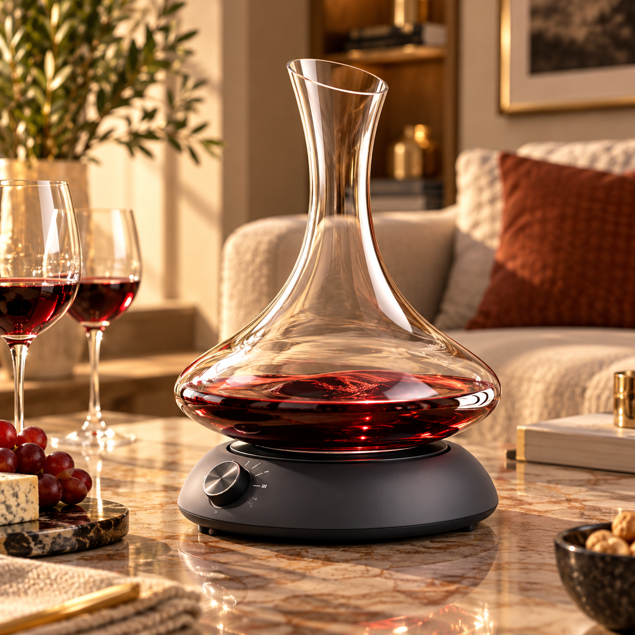 crystal wine decanter set
