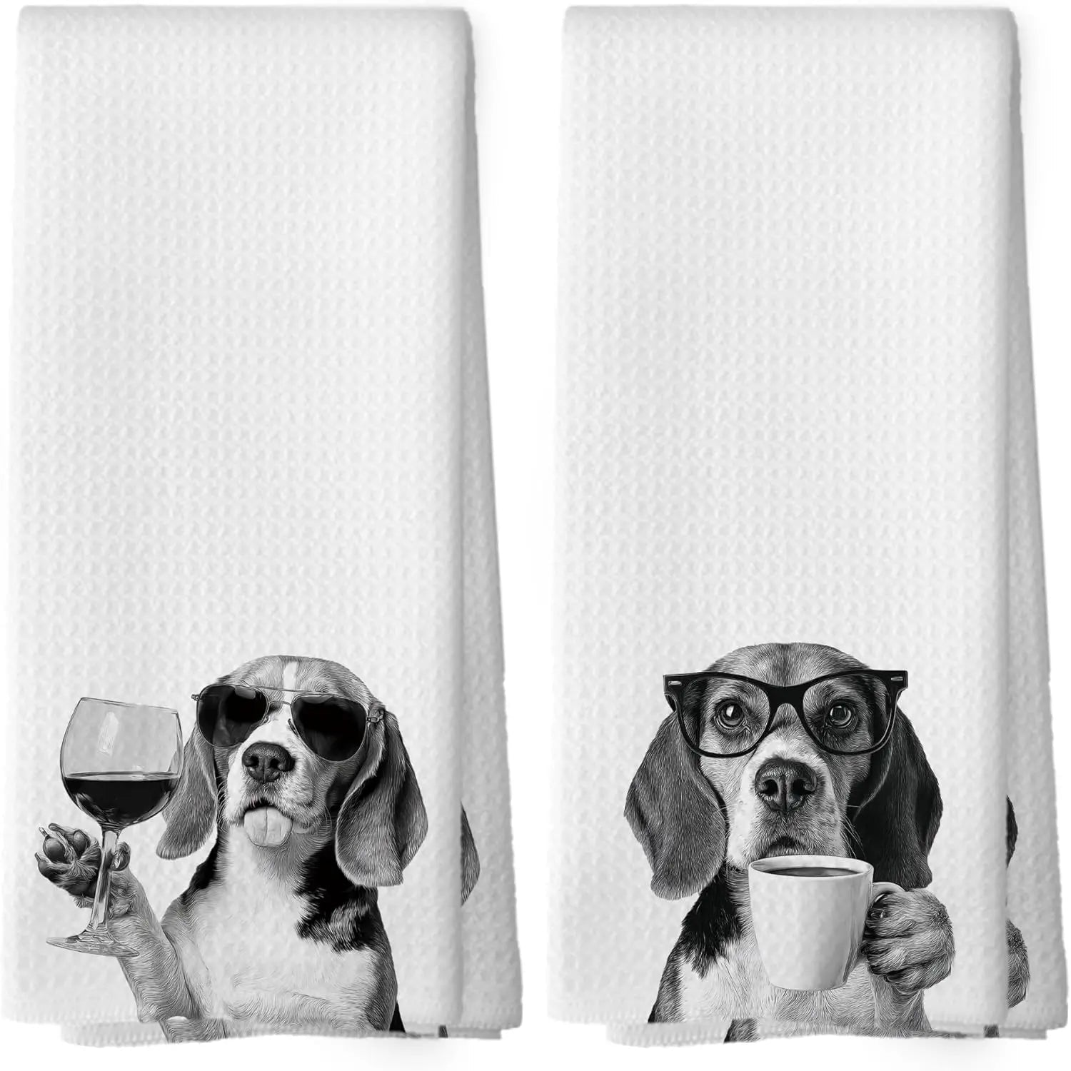 Decorative Wine - Themed Kitchen Towel Duo – 40x60cm Multipurpose Cloths - True Wine Lover