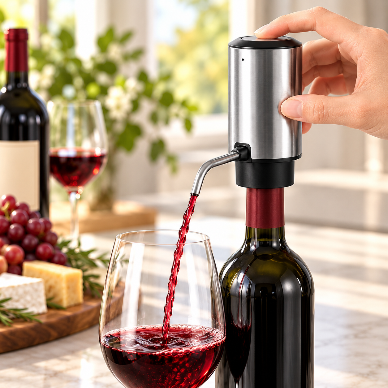deluxe red wine aerator set