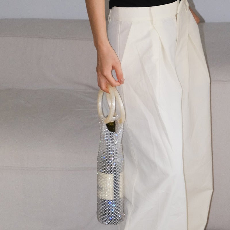 Diamond Hand - woven Luxury Wine Tote - True Wine Lover