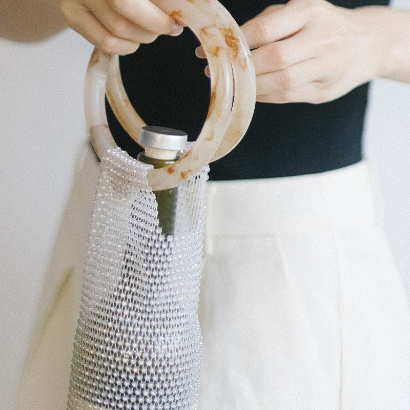 Diamond Hand - woven Luxury Wine Tote - True Wine Lover