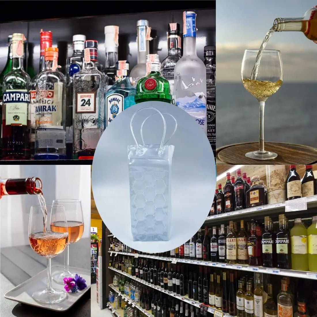 Gel Wine Chiller Wrap | Portable Cooling Sleeve for Travel & Picnics - True Wine Lover