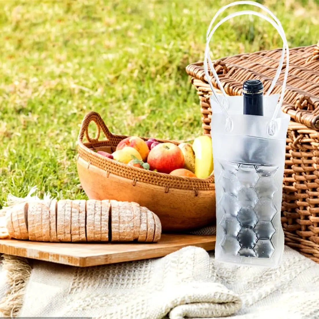 Gel Wine Chiller Wrap | Portable Cooling Sleeve for Travel & Picnics - True Wine Lover