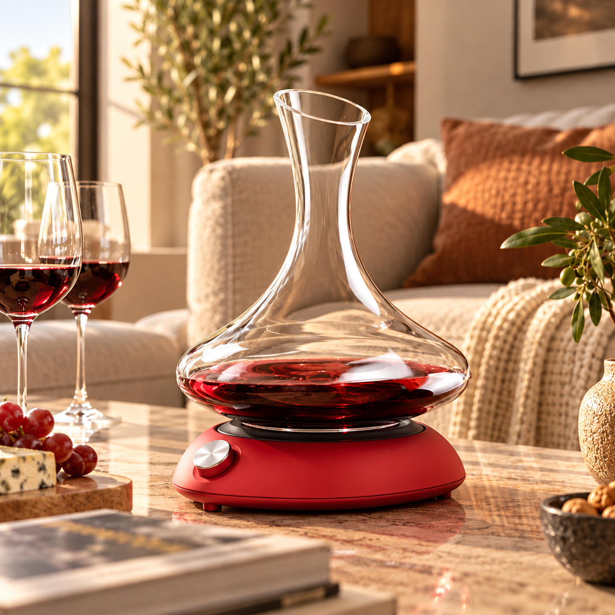 glass wine decanter set
