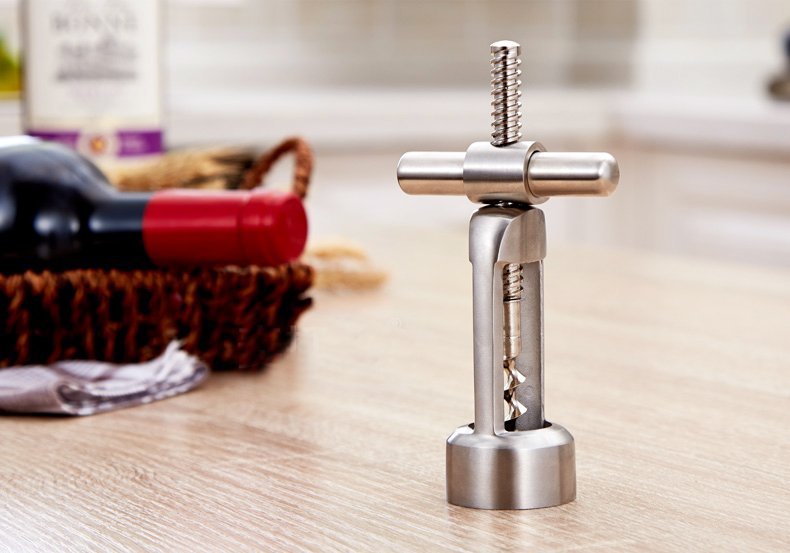 Heavy - Duty Milled Spiral Wine Opener – Precision Lever - Action Corkscrew - True Wine Lover