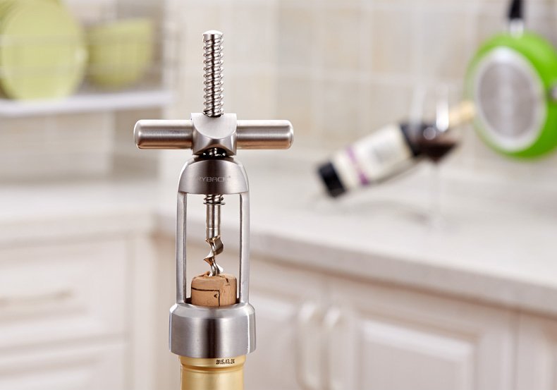 Heavy - Duty Milled Spiral Wine Opener – Precision Lever - Action Corkscrew - True Wine Lover