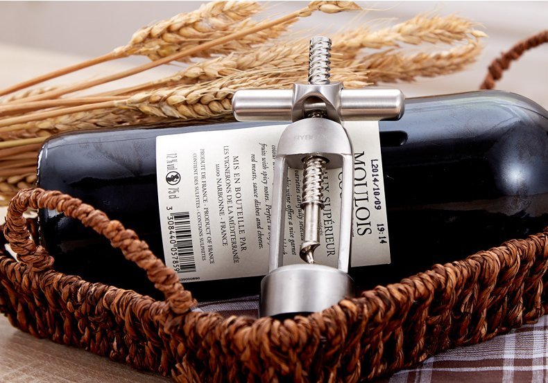 Heavy - Duty Milled Spiral Wine Opener – Precision Lever - Action Corkscrew - True Wine Lover