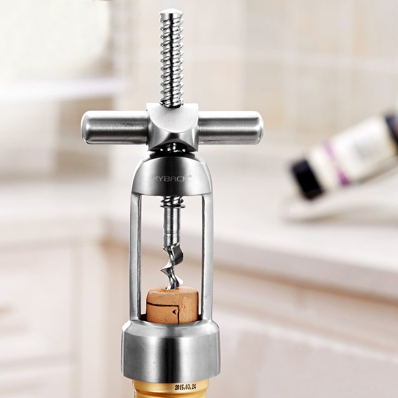 Heavy - Duty Milled Spiral Wine Opener – Precision Lever - Action Corkscrew - True Wine Lover