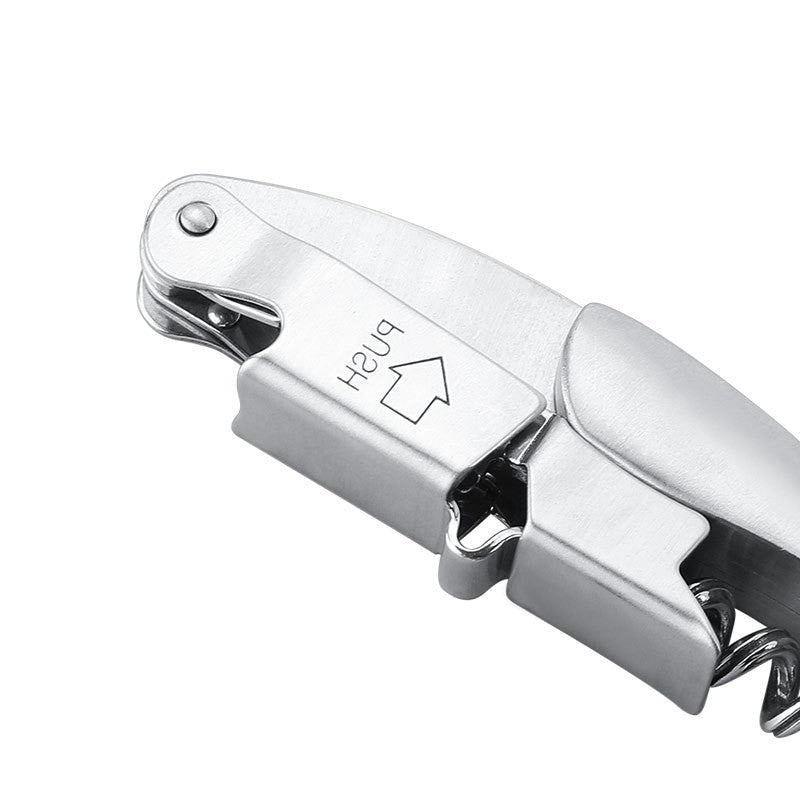 Heavy - Duty Stainless Steel Wine & Bottle Opener | Classic Rosewood Design - True Wine Lover