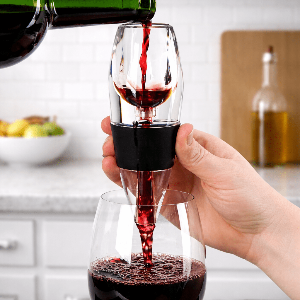 Instant Wine Aerator Pourer – Professional Handheld Red Wine Decanter - True Wine Lover