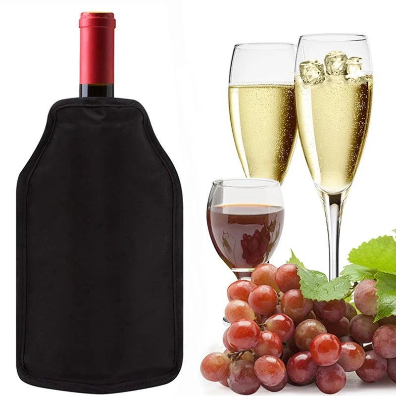 Insulated Wine Cooler Sleeve – Rapid - Chill Reusable Freezer Wrap for Wine & Beer - True Wine Lover