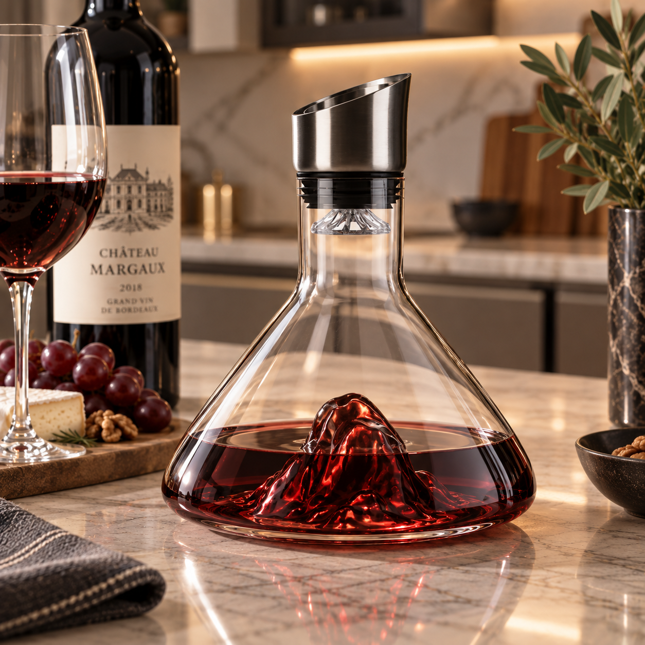 luxury wine decanter