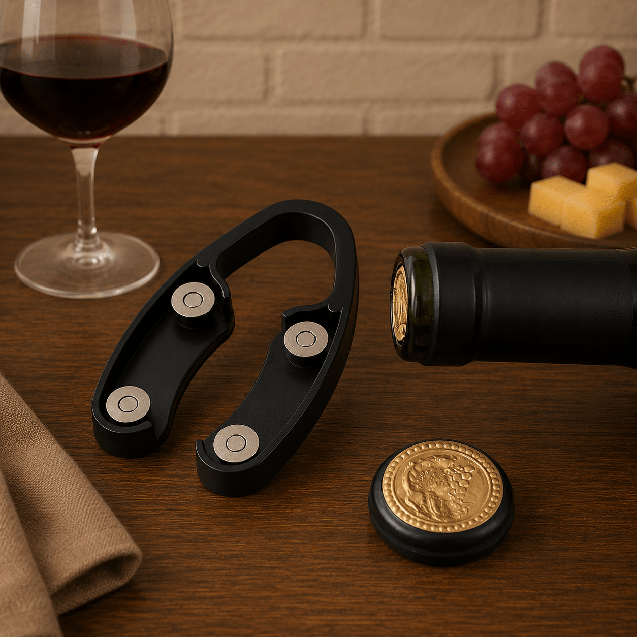 Magnetic Wine Bottle Foil Cutter - True Wine Lover