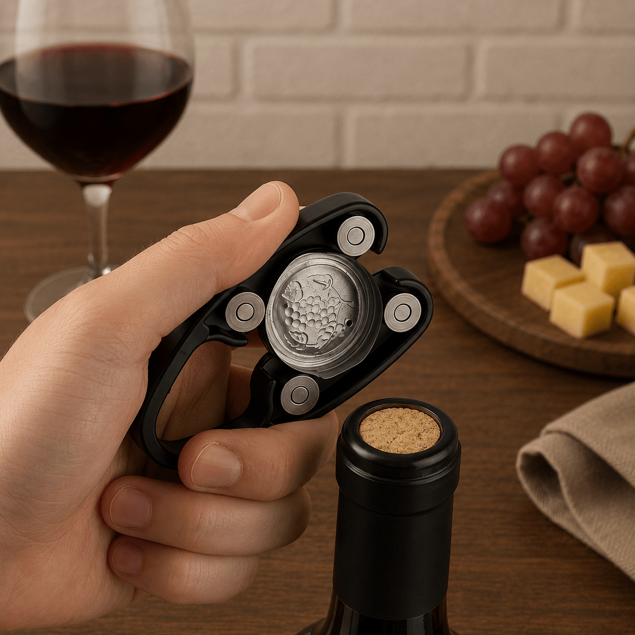 Magnetic Wine Bottle Foil Cutter - True Wine Lover