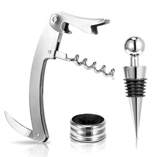 Multifunctional Stainless Steel Wine Opener Kit with Exquisite Gift Box - True Wine Lover