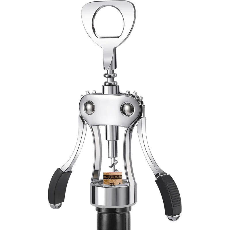 Multifunctional Winged Wine Corkscrew – Durable All - In - One Bottle Opener - True Wine Lover