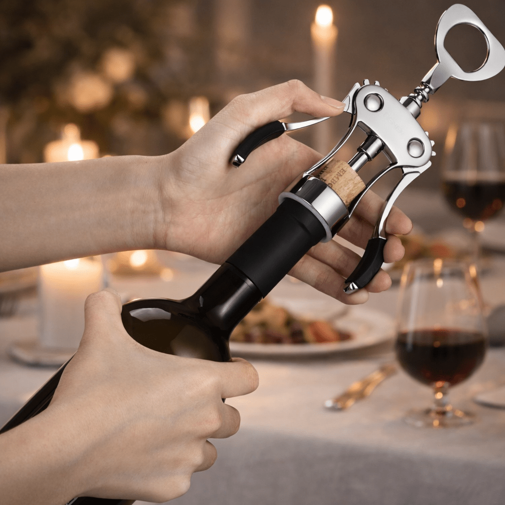 Multifunctional Winged Wine Corkscrew – Durable All - In - One Bottle Opener - True Wine Lover