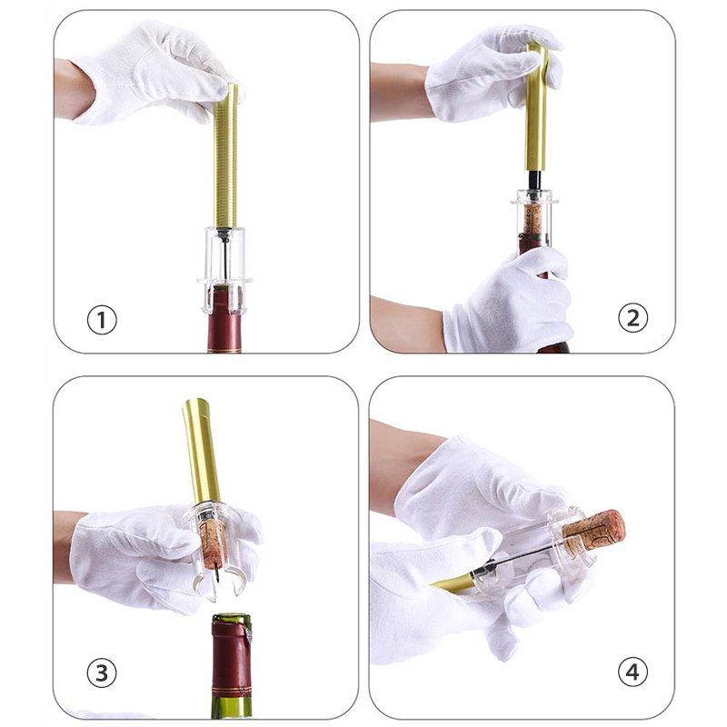 Portable Air Pump Wine Cork Remover – Effortless Needle Pressure Opener - True Wine Lover