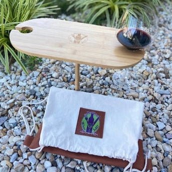 Portable Outdoor Picnic & Wine Table | Handcrafted Wood Design - True Wine Lover
