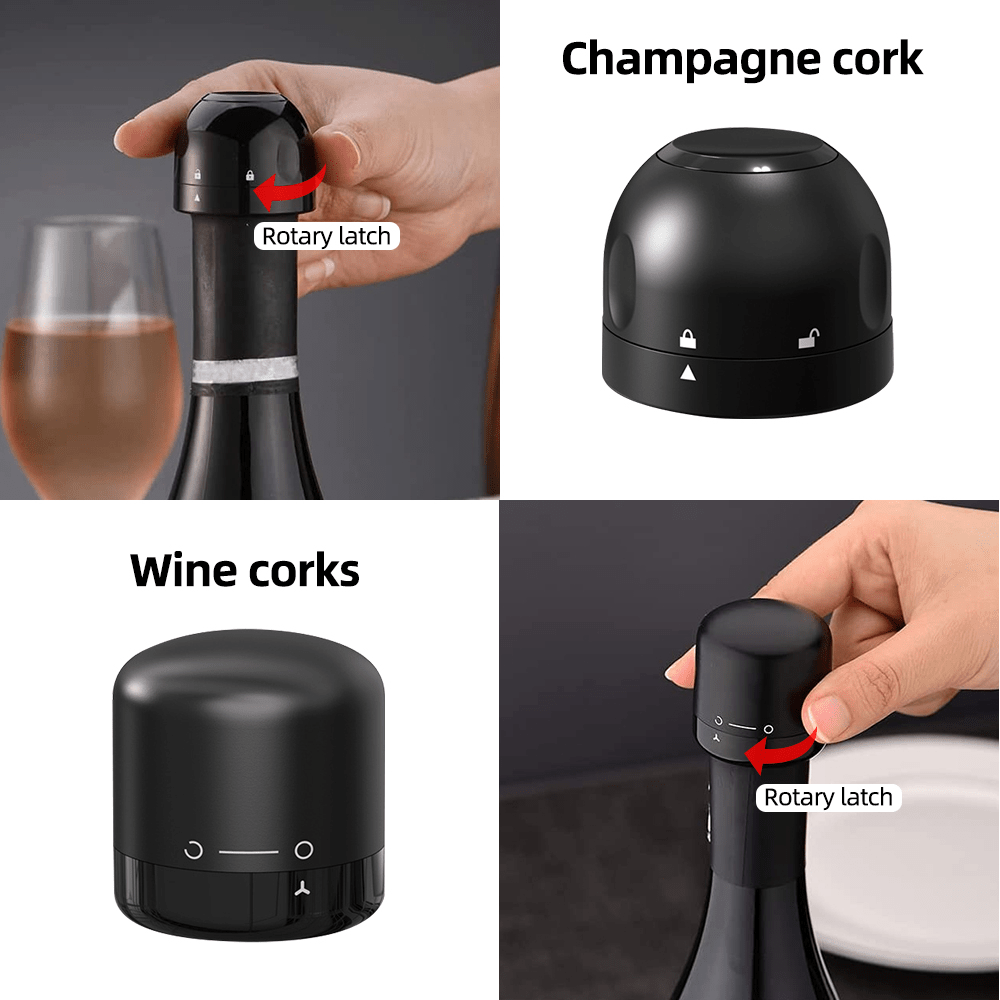 Precision Swivel - Lock Wine Saver | Compact & Durable Bar Accessory - True Wine Lover