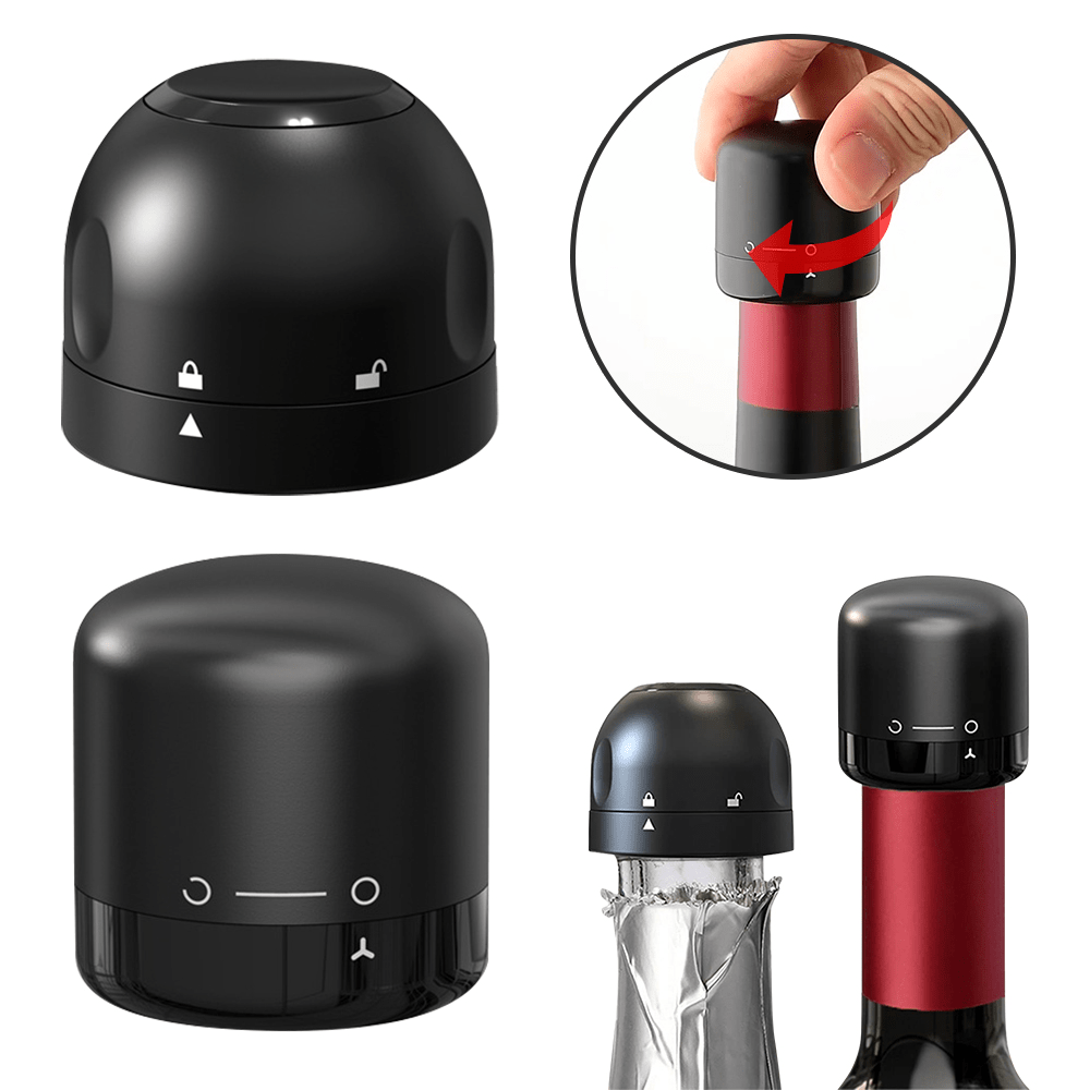 Precision Swivel - Lock Wine Saver | Compact & Durable Bar Accessory - True Wine Lover