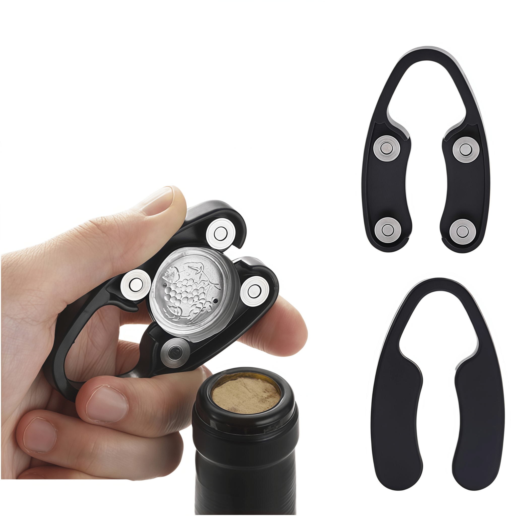 Professional Black Wine Foil Cutter | Precision Bottle Seal Remover - True Wine Lover