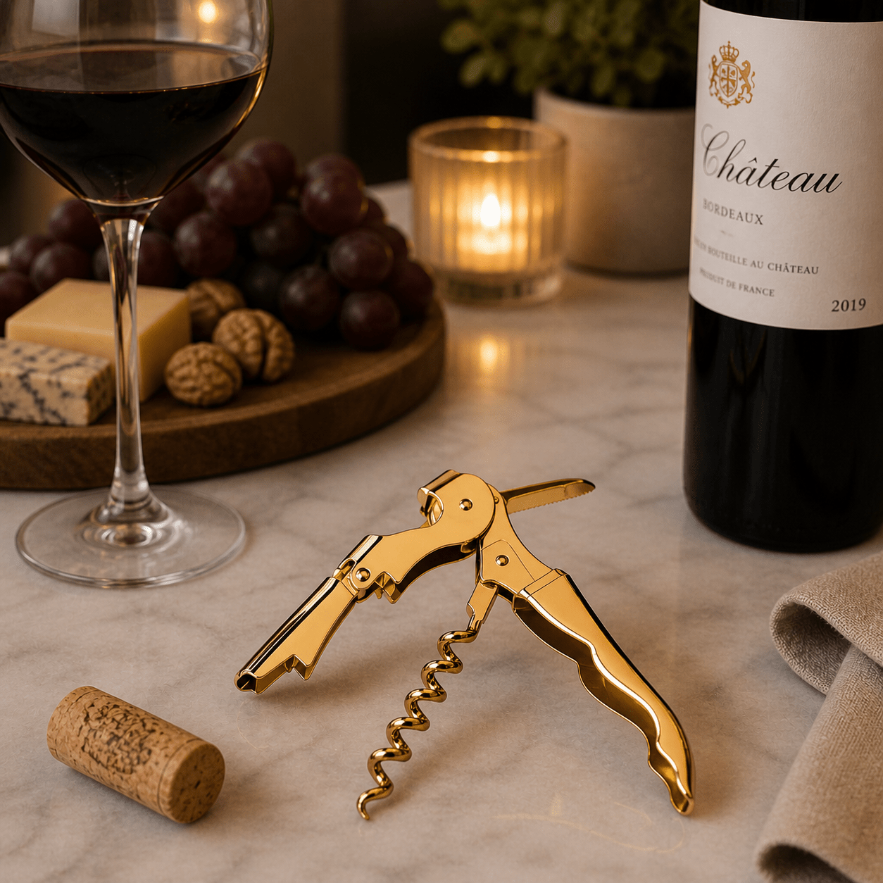 Professional Double Hinged Waiters Corkscrew - True Wine Lover