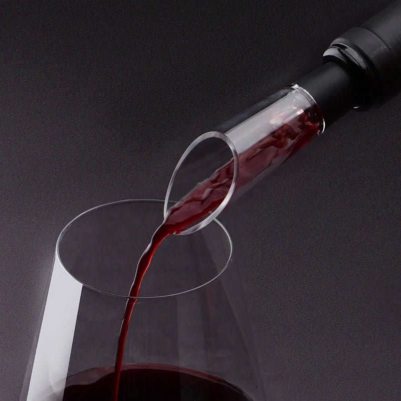 Professional Red Wine Aerating Pourer – Universal Fit Decanter Spout - True Wine Lover