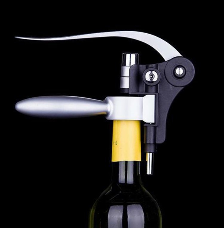 Professional Vertical Lever Wine Opener | Ergonomic Corkscrew - True Wine Lover