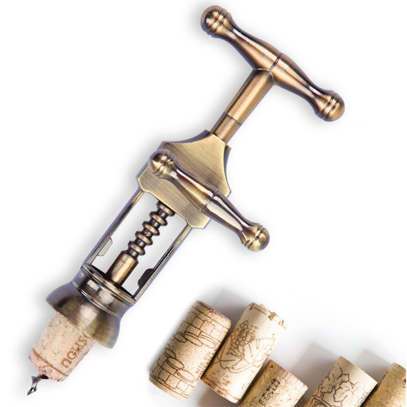 Rustic Bronze Manual Corkscrew | Heavy - Duty Wine Opener for Home & Bar - True Wine Lover